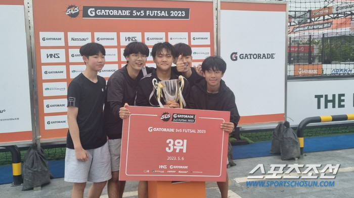 "아멘!" 교회팀 갈릴리 카리스, '5v5 게토레이 풋살 2023' 천안…