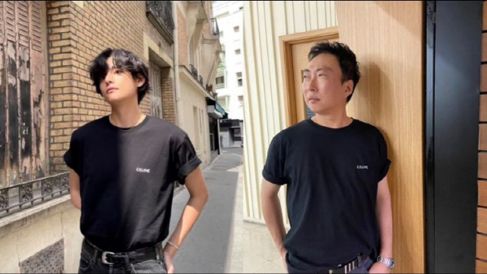 박명수 VS 뷔, '같은 옷 완전 다른 느낌'…♥아내 한수민 "좋아요"