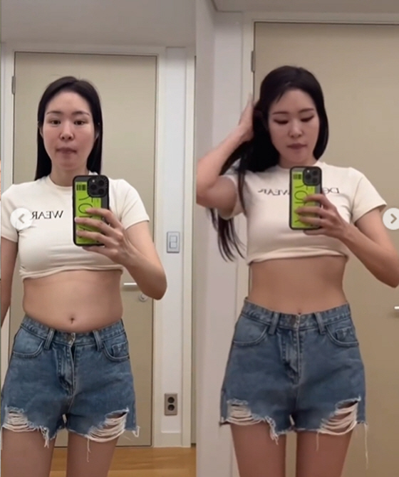 '김태현♥' 미자, 6일만 5kg 감량 후 줄어든 위 "반 밖에 못 먹어…