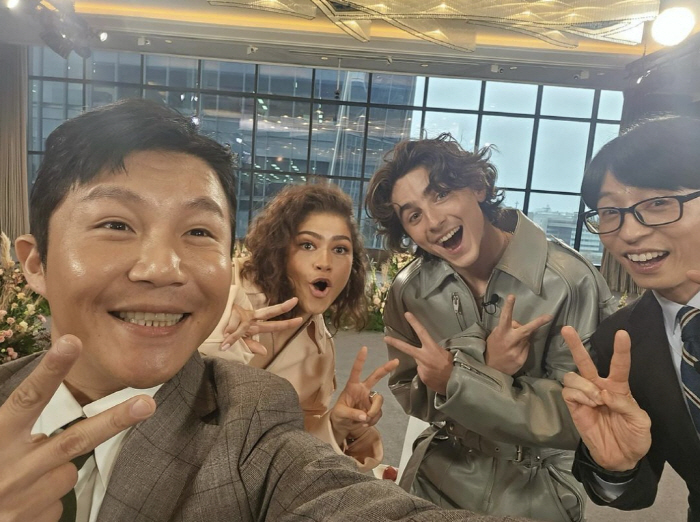 '티모시샬라메 신드롬'..특급 서비스→유재석과 만남…韓팬 열광 [SC이슈…