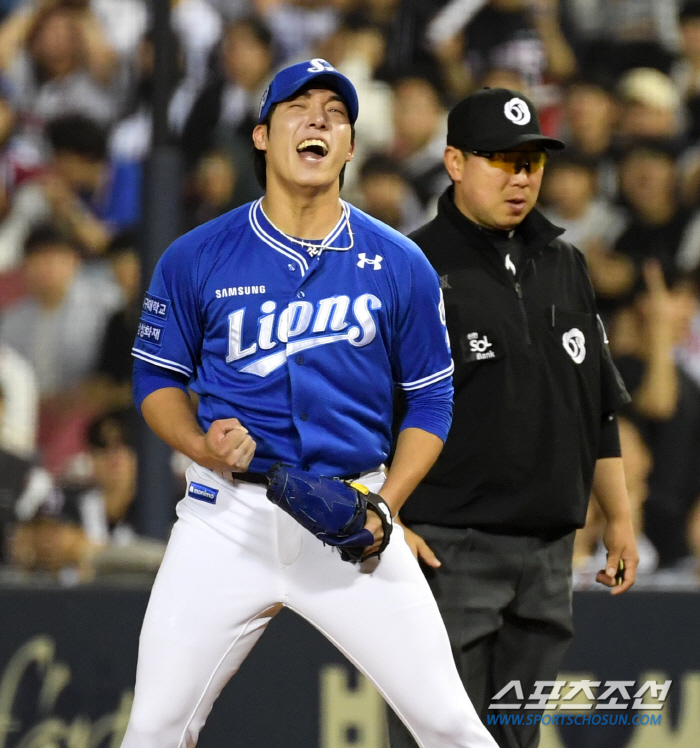 '이제 위닝은 기본, 1위도 보인다' 원태인 5승, 구자욱 결승타...삼…