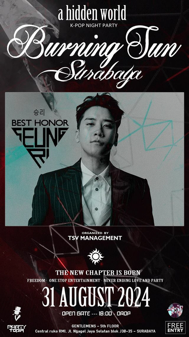 [SC이슈] "오빠가 사줄게, 숙소가자"…승리, 발리 클럽 목격담 →버닝…