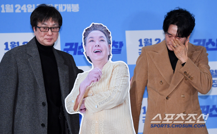 [SC현장] 故김수미 떠나보낸 신현준, 끝내 울컥…"'귀신경찰'로 엄마 …