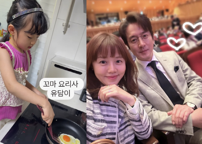 이하정♥정준호, 자식 농사 성공했다...벌써 요리 해주는 6세 딸 "내 …
