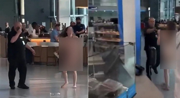 美 공항 '알몸 여성' 난동, 가슴 아픈 사연이…