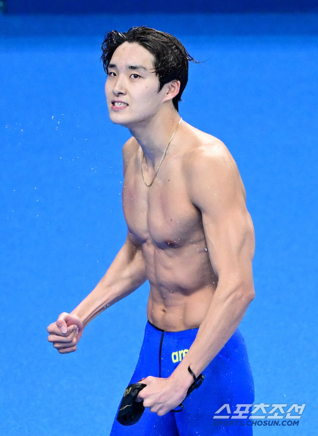 '역시 디펜딩챔프!'金우민,자유형400m 3분45초54,압도적 1위...5연속 세계선수권行 성공[세계선수권 경영선발전]