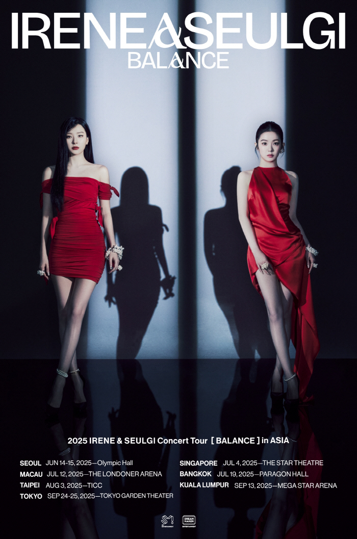'5월 컴백' 레드벨벳 아이린&슬기, 첫 단독 콘서트 서울 시작..亞 7개 지역 투어[공식]