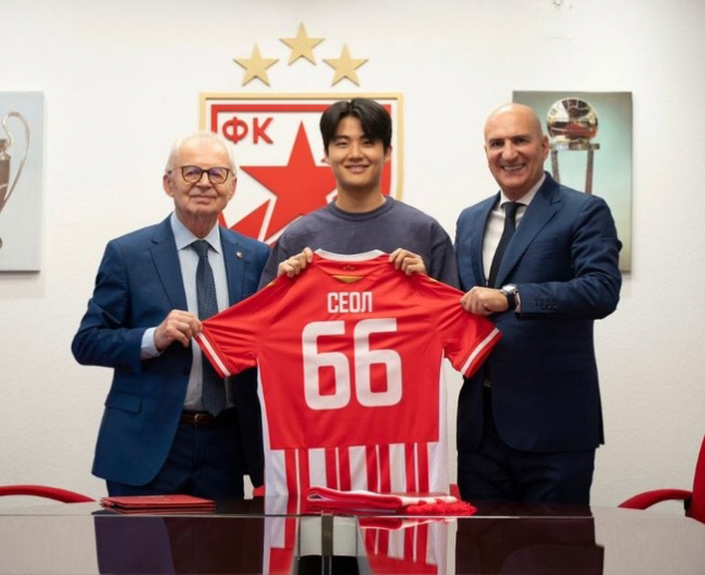  Seol Young-woo joined Tsurvena Zvezda. 3+1 year contract number is 66