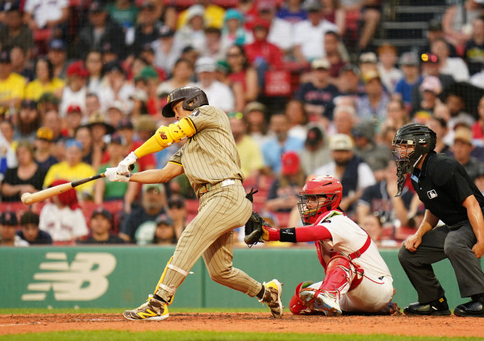 'Long-term atmosphere'Kim Ha-sung succeeded in hitting nine consecutive games, and added a double blast RBI in two weeks...SD 1-4 BOS '3 Continuous Winning S'