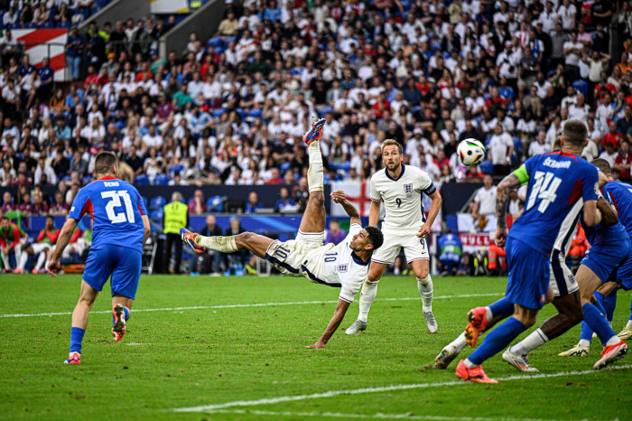 This is the power of the closing price! England come from behind to beat Slovakia 2-1 with a 'Bellingham Theatre equalizer  Kane come from behind'...advance to the quarterfinals