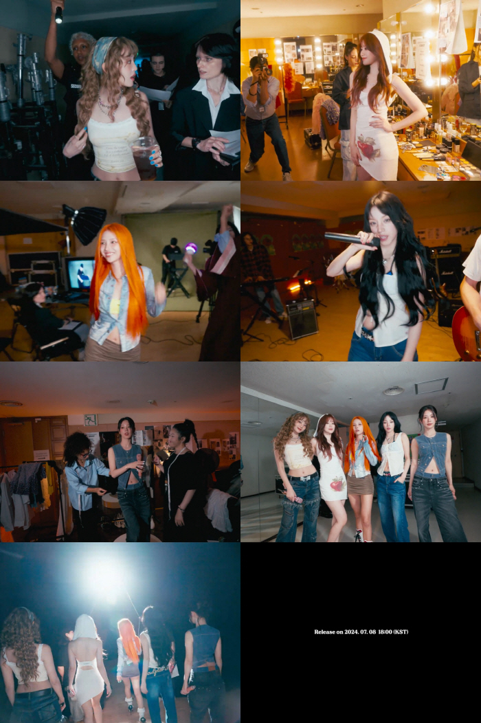 (G)I-DLE, backstage. Intro film for the new album