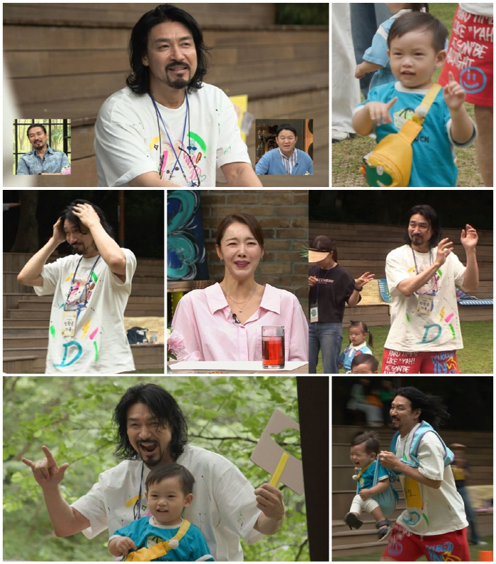 Shin Seong-woo is about to turn 60 years old. Passion fighting at the son's daycare center event