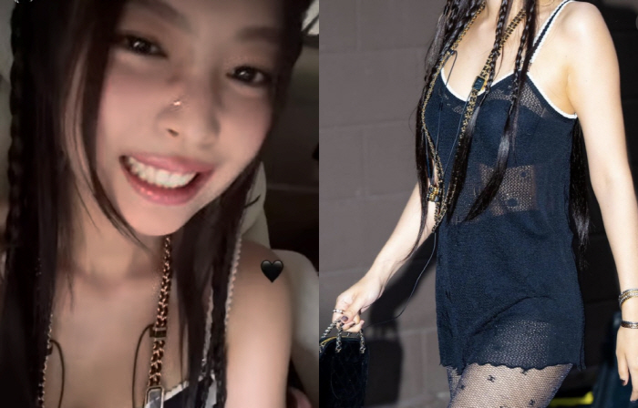 BLACKPINK Jennie, nose piercing  see-through underwear..Lovely 'Hot Girl'