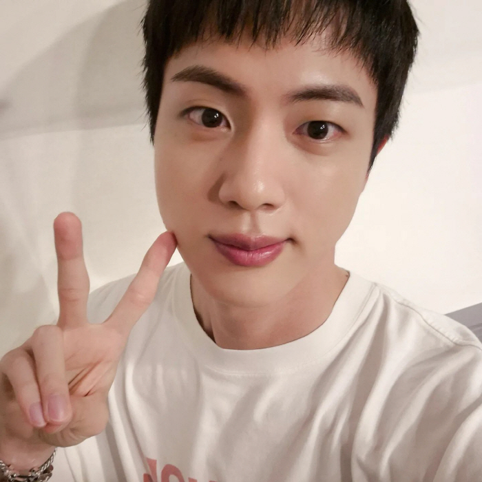 BTS Jin. That's why 'Worldwide Handsome'...'Entertainment → Recording'Shining visuals during hard work