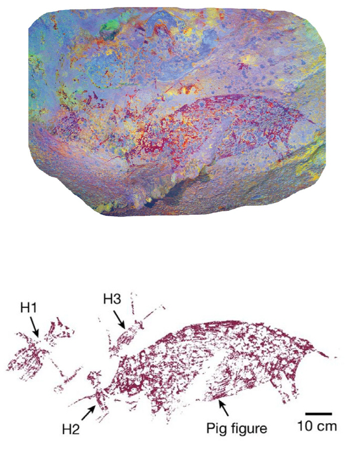 Cave mural found 512,200 years ago'Storytelling Evidence'