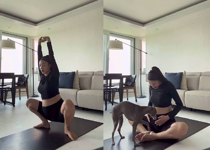 Kim Yun-ji is 39 weeks pregnant?...Even with 'D-line', amazing flexibility 'Surprise'