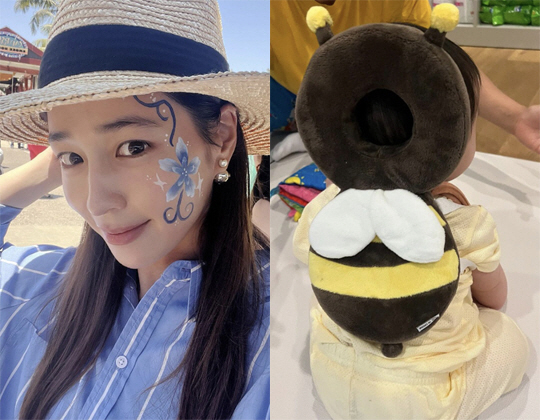 Lee Min-jung ♥ Lee Byung-hun, the late daughter's 'honey bee behind'..chubby cheeks