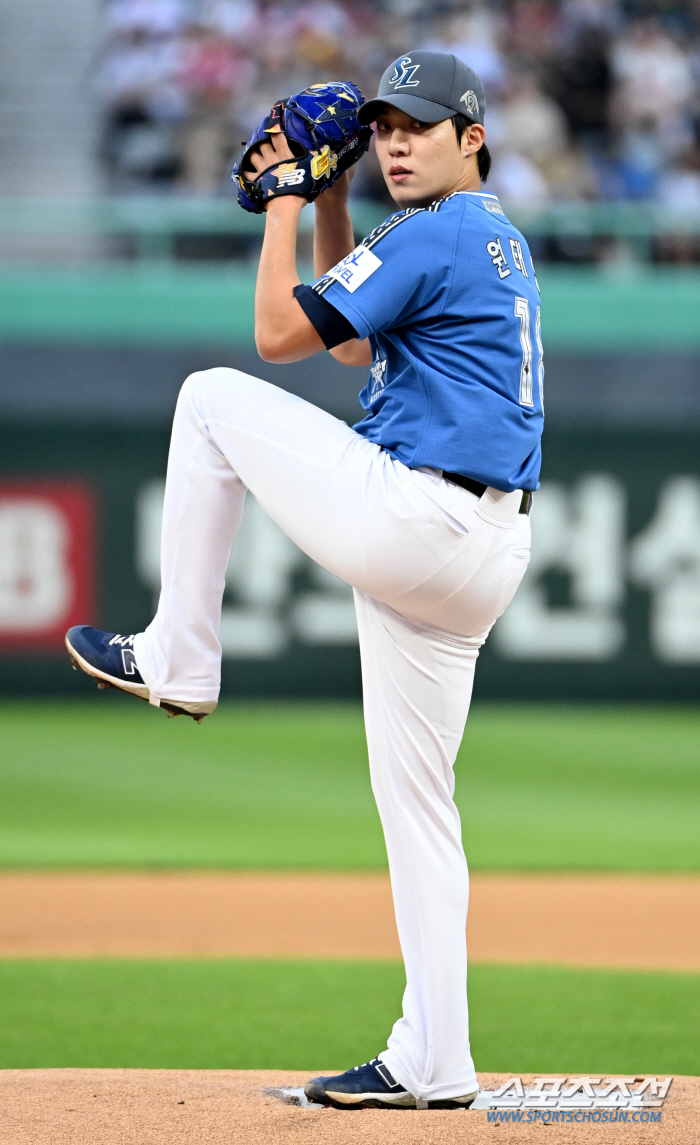 Won Tae-in completes blue blood transfusion, first All-Star Game Mound 'Overcoming the crisis on first and second bases without losing a point in 1 inning'