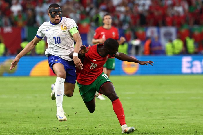 'He's a speed maniac! 'Mbappe' Even With Mask, Euro 2024 Rips Top Speed36.5kmh record against Portugal in the quarterfinals