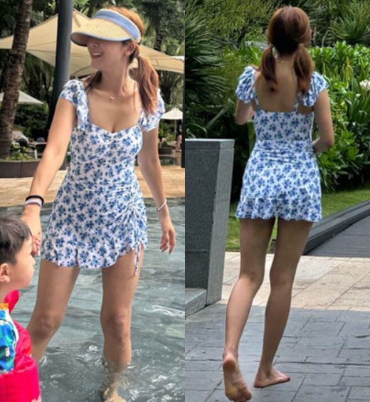 'Doctor ♥' Lee Jung-min, a swimsuit with a narrow waist..Are you a child's mom