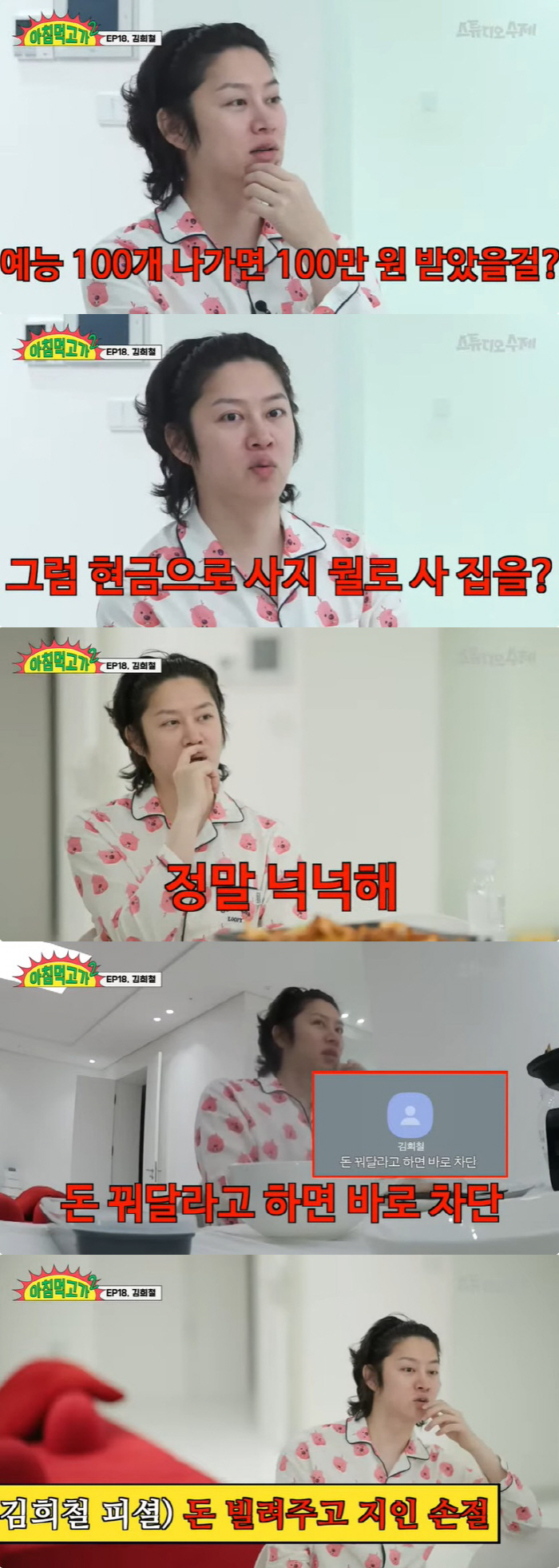 Heechul Kim 'Because of the broadcasting system, there is no money earned in my 20s, 500 million won for the money I didn't borrow and receive.'