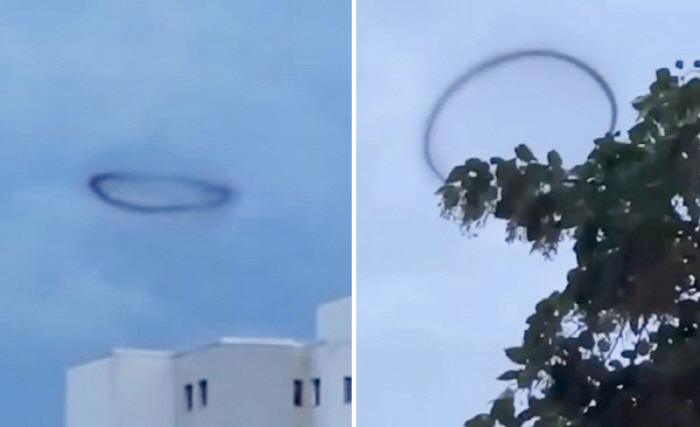 A black smoke ring was also seen over Germany. What is it?