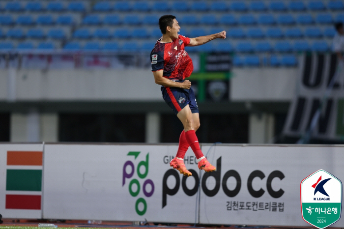 'Lee Dong-kyung's winning goal'Gimcheon Sangmu 1st place'Park Jin-seop ...