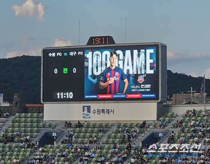 '100G Self-Congratulatory Goal'Suwon FC Kwon Kyung-won'I want to win!Mayor, please invest'