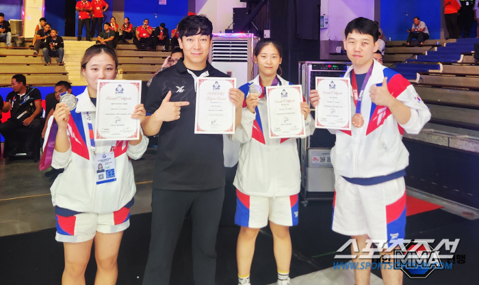 All three Korean MMA national team players succeeded in medal hunting for the Asian MMA Championship