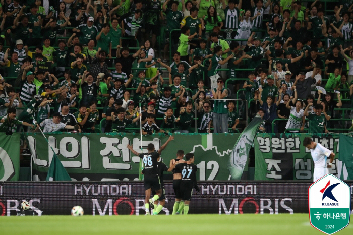 '115th Hyundai Derby' Jeonbuk finally laughed. Gangwon to take a 2-0 complete victory over Ulsan, 4-0 lead, and is about to leap to third place