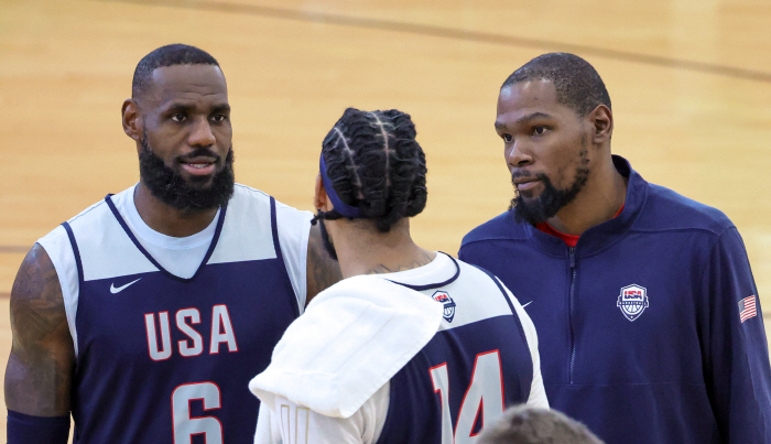 KD is coming back! Kevin Durant, back in training. U.S. media 'With KD's return, Dream Team's starting lineup changes'