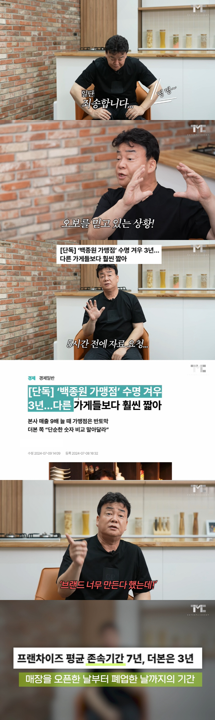 Jongwon Baek 'Don't kill companies that are distorted and enraged' 