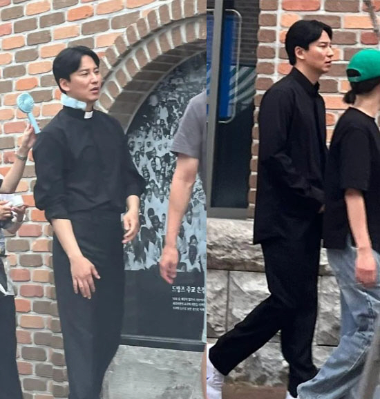 Kim Nam-gil comes back in the second half of the year with a long priest's suit at 33 degrees