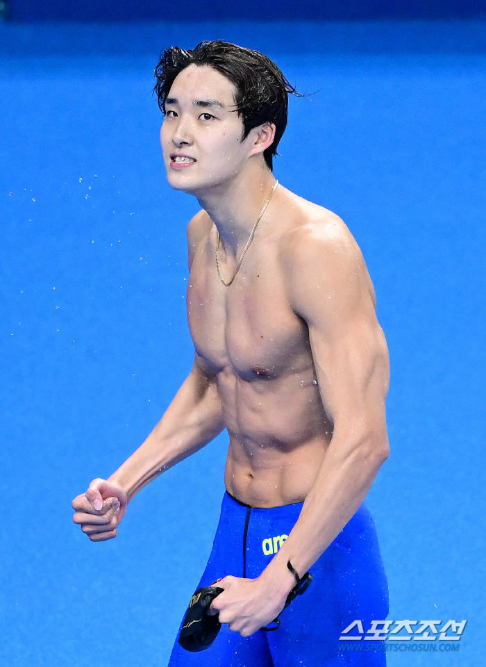 'Fireworks Direct Man'Kim Woo-min's unexpected 銅 'Miracle on Lane 1, the secret of my medal is my swimming' 