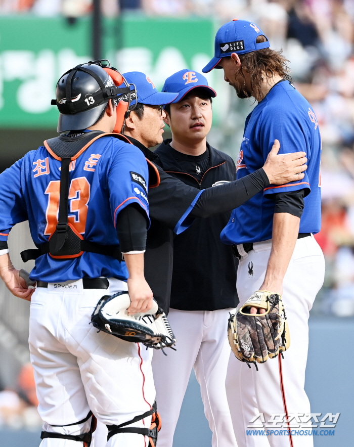 'I took a good rest for three days, and I'm taking a rest tomorrow.' It's the last day of the game, but the 2nd inning's sudden steel plate, Hanwha's all-out war began