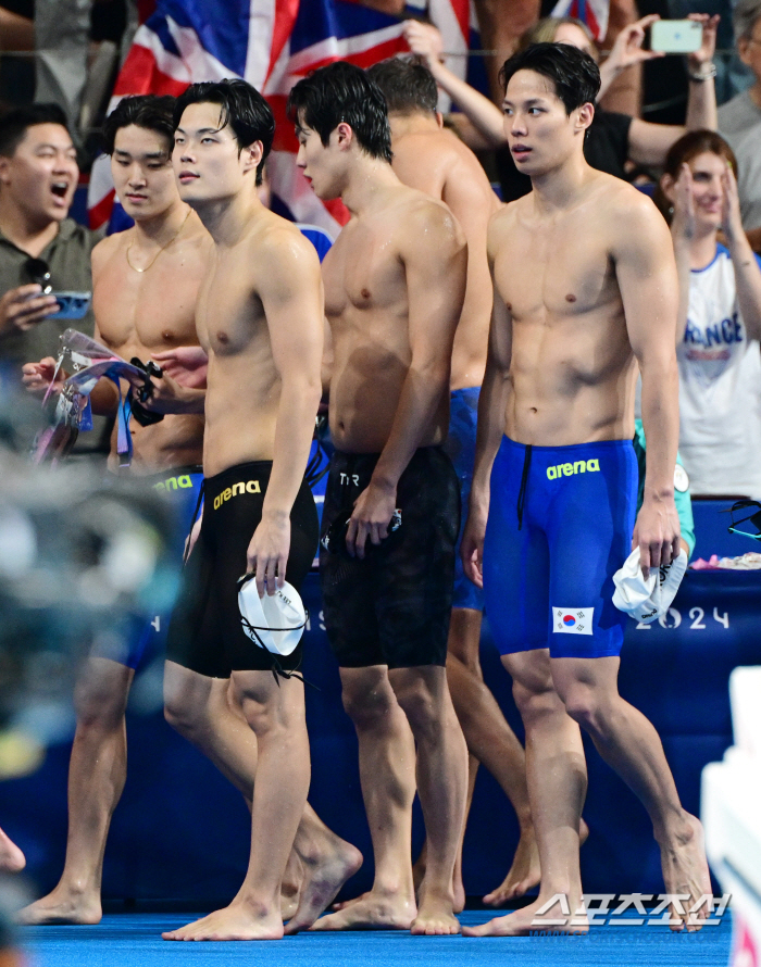 'Paris Nightmare' Confused Hwang Sun-woo,'I understand NO → How to look back on your swimming life'男 relay 800m relay final 6th place