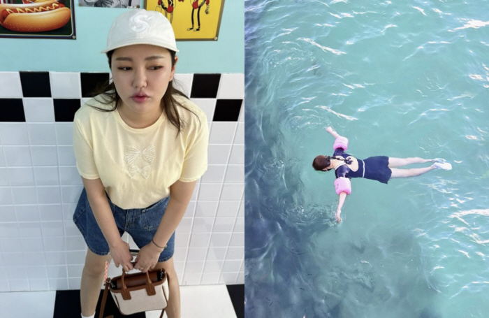 Song Ga-in, did you lose weight again..a slim figure in a swimsuit