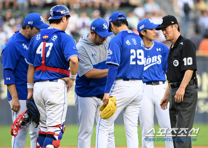 'We made a bet in August, but we lost on the first day...' The winning series against Samsung and LG without allowing four hits and two RBIs for the prospective Sangmu  Baek Jung-hyun 6.2 innings. It's the 2nd game again. 