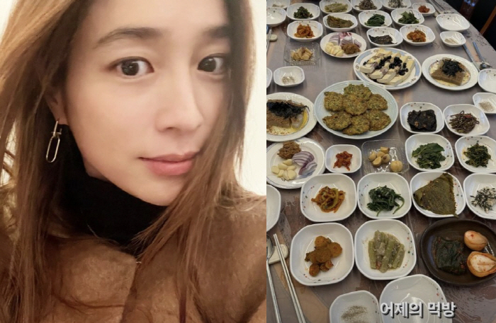 'Lee Byung-hun ♥' Lee Min-jung brags about the bent table..You can film an eating show