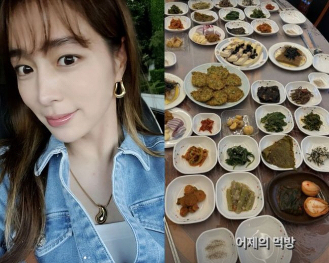  '♥Lee Byung-hun' Lee Min-jung, show off her cooking skills with a hearty dinner table