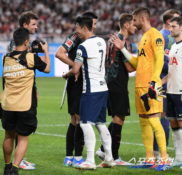 Son Heung-min vs Kim Min-jae's first showdown in history is interesting...Munich leads Tottenham 1-0