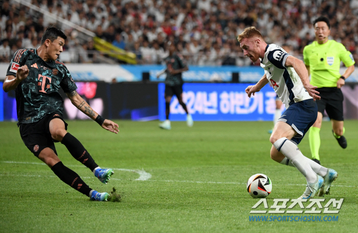 Son Heung-min vs Kim Min-jae's first showdown in history is interesting...Munich leads Tottenham 1-0