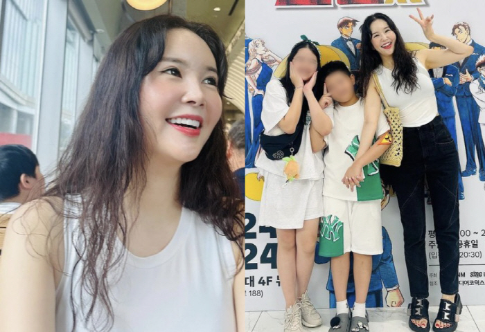 'Losing 5kg' Jang Young-ran, are you sure you're a 46-year-old child with a skinny forearm exposed on your sleeveless shirt?