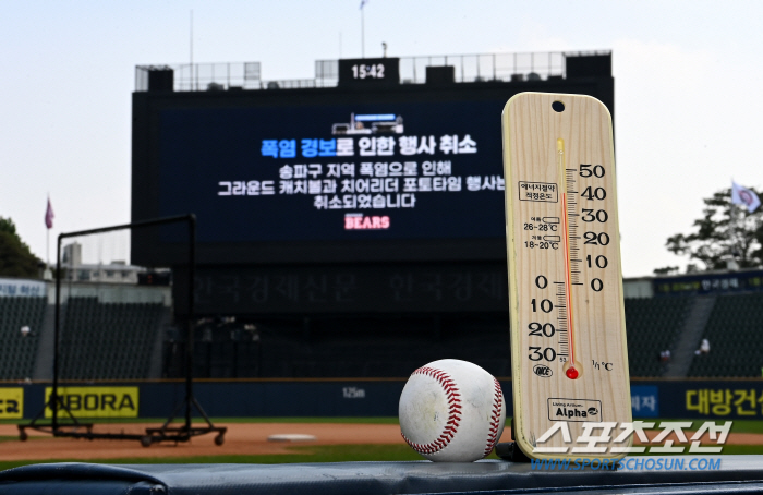 'Safety in a heatwave is the top priority' KBO's quick decision...On Sunday, August, public holiday game will be held at 6 o'clock 