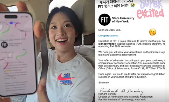 Lee Dong-guk's Daughter Jaesi Passes FIT at a prestigious U.S. fashion university A college student already at the age of 18'