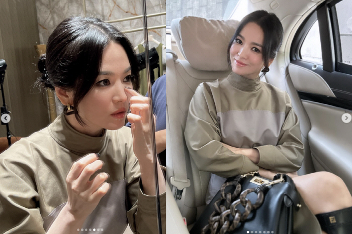 'The doll is just moving', and Song Hye-kyo smoky is also 'Ttak-tak-tak-tak-tak-tak.'