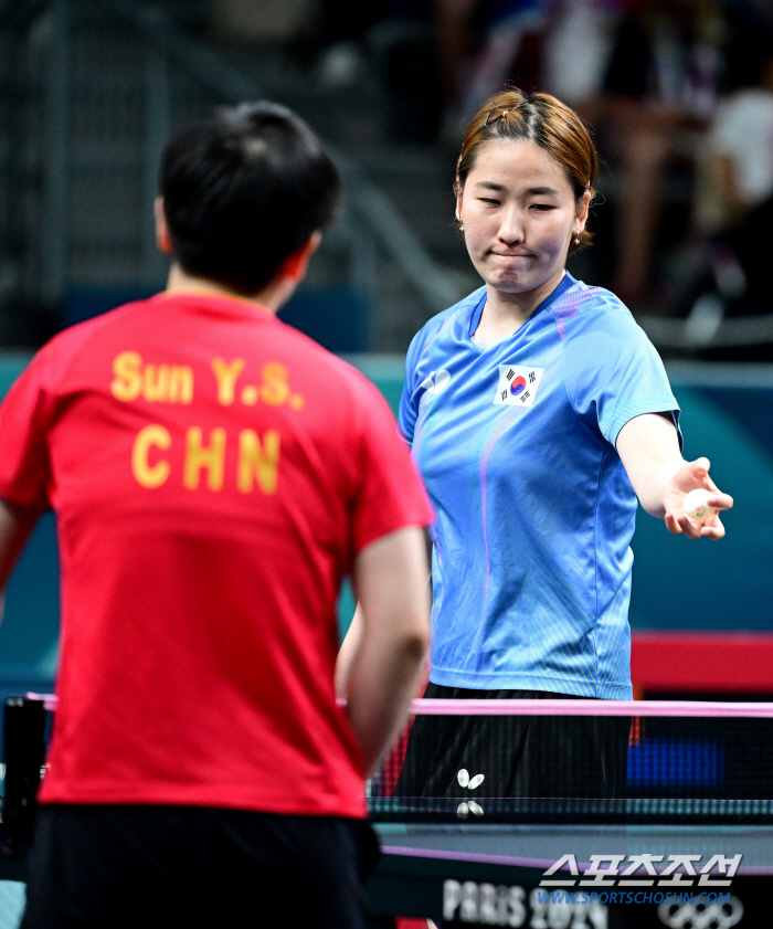  'Bronze match against Germany' Korean women's table tennis'Youngest on top'Shin Yu-bin'Last Olympic Games, finish with a great medal'