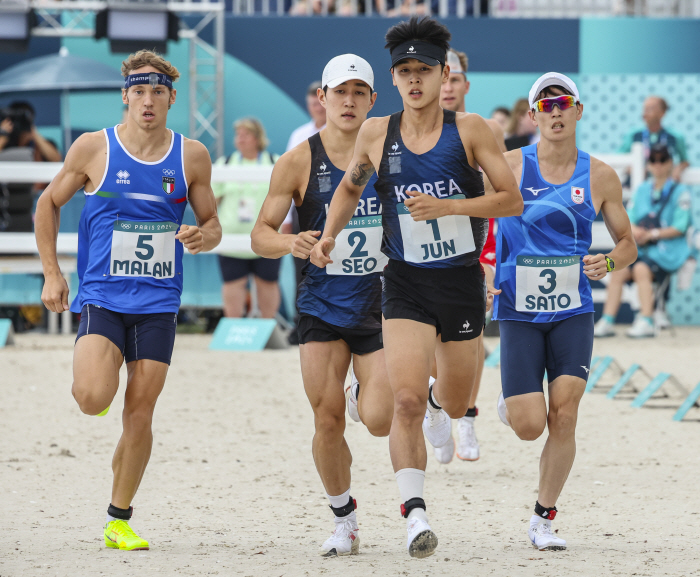 Jun Woong-tae of the modern pentathlon advanced to the final in a higher ranking than in Tokyo...Seo Chang-wan also went to the finals