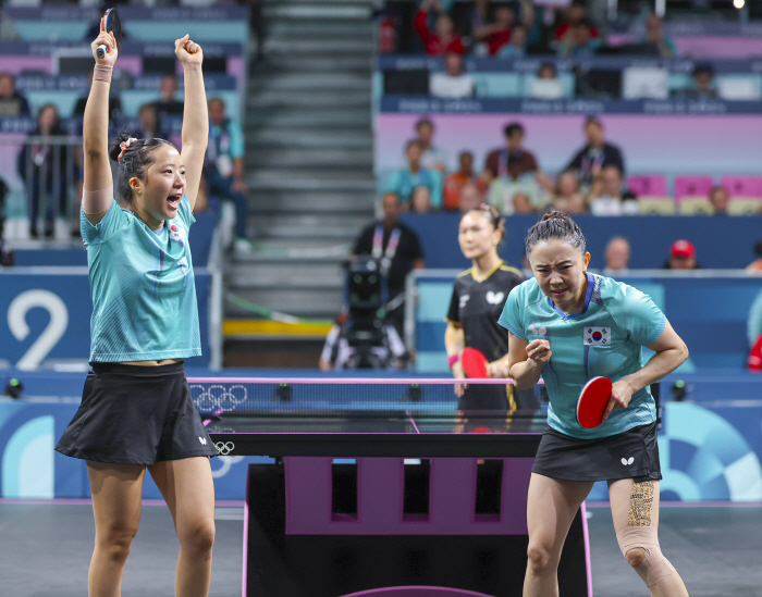 'Middle cut'Women's table tennis did it!' Shin Yu-bin X Jeon Ji-hee X Lee Eun-hye, 獨 3 to 0!銅 in 16 years