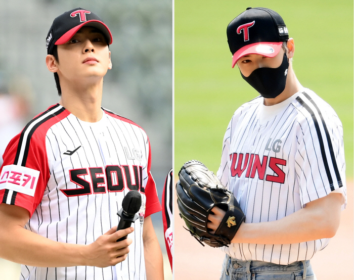 Cha Eun-woo's powerful first pitch on the mound in Jamsil for the first time in three years 